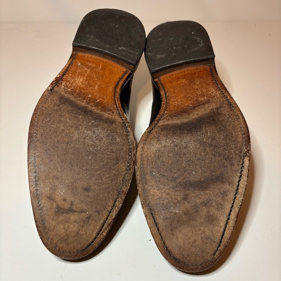 ALLEN EDMONDS DELRAY Men's Dress Shoes Split Toe Derby Black Leather Sz 10.5 EEE - Picture 8 of 10